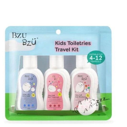 BZU BZU KIDS TRAVEL KIT 50ML (SHAMPOO + HAIR TREAT + BW)