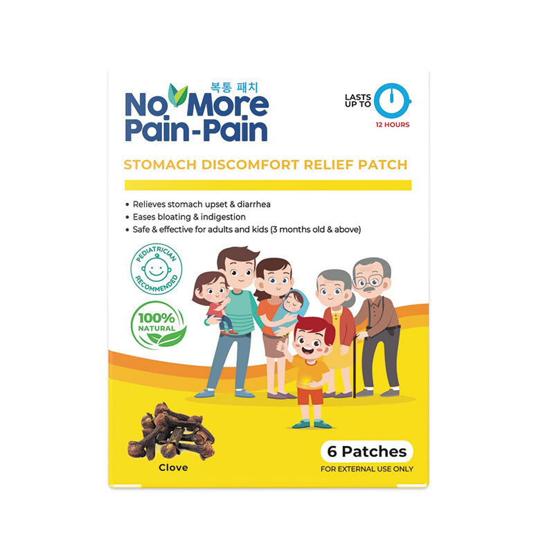 NO MORE PAIN PAIN STOMACH DISCOMFORT RELIEF PATCH 6S