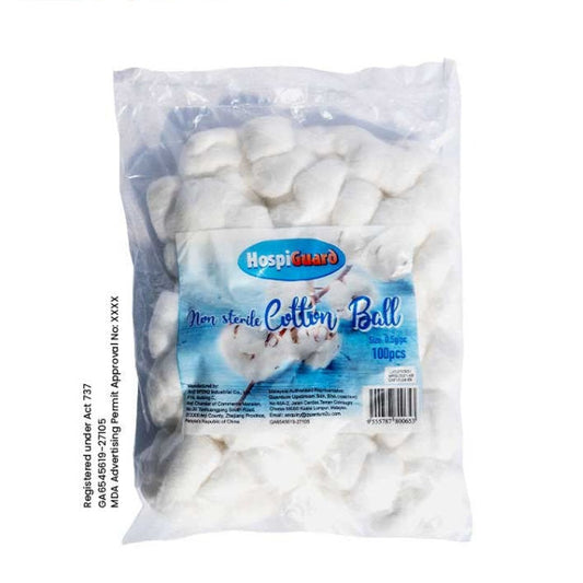 HOSPIGUARD COTTON BALLS 100S