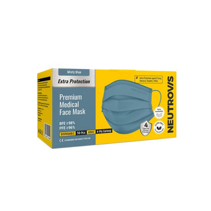 NEUTROVIS CH 4PLY MASK MISTY BLUE 30S