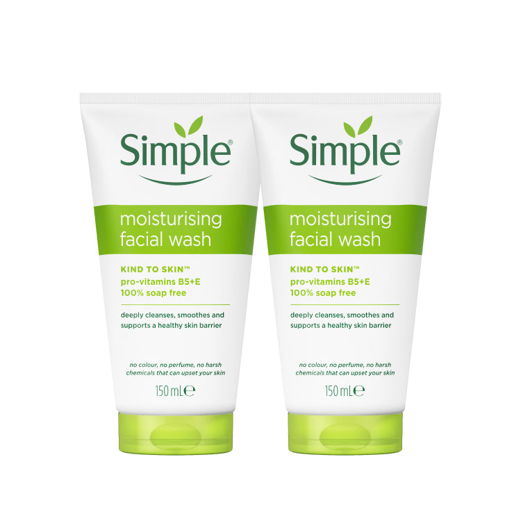 SIMPLE MOISTURISING FACIAL WASH 150ML 2S