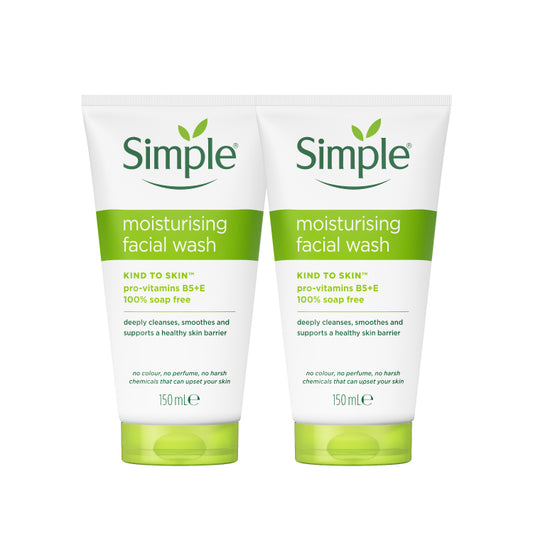 SIMPLE MOISTURISING FACIAL WASH 150ML 2S