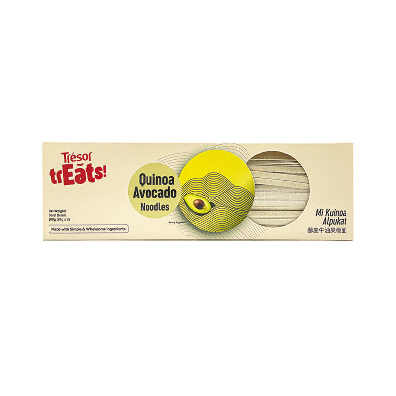 TRESOR TREATS QUINOA AVOCADO FLAT NOODLE 200G
