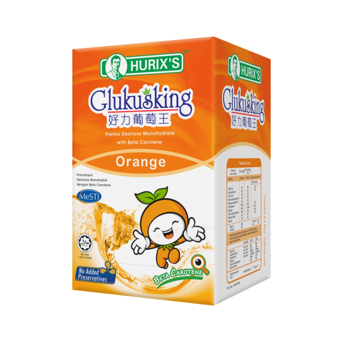 HURIXS GLUKUSKING ORANGE 25G 6S