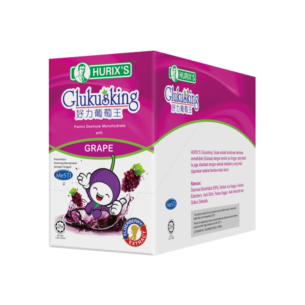 HURIXS GLUKUSKING GRAPE 30G 12S