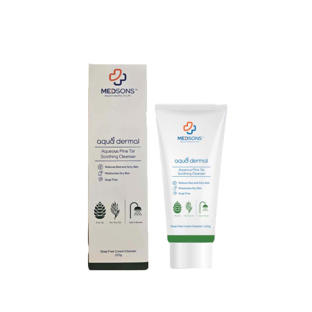 MEDSONS AQUEOUS PINE TAR SOOTHING CLEANSER 220G