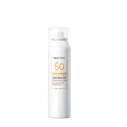SKINTIFIC ALL DAY LIGHT SUNSCREEN MIST SPF50+ 120ML