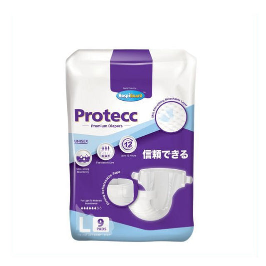HOSPIGUARD PROTECC PREMIUM ADULT DIAPER L 9S