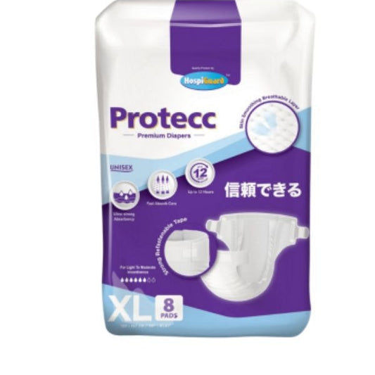 HOSPIGUARD PROTECC PREMIUM ADULT DIAPER XL 8S X8