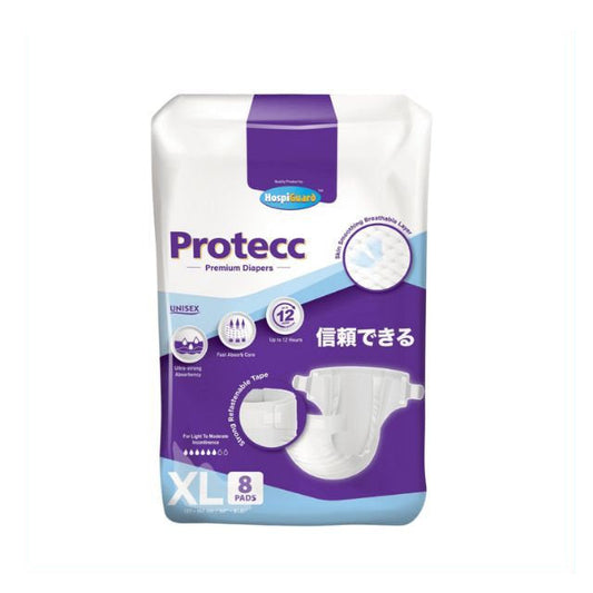 HOSPIGUARD PROTECC PREMIUM ADULT DIAPER XL 8S