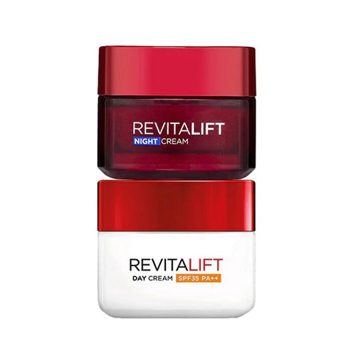 LOREAL REVITALIFT DAY&NIGHT CREAM 50ML VALUE PACK