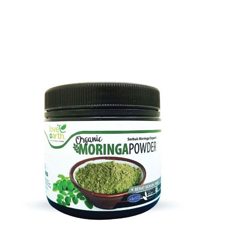 LOVE EARTH ORGANIC MORINGA LEAF POWDER 185G