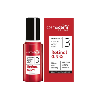COSMODERM LUMINOUS A REVERSE AGING ELIXIR 30ML
