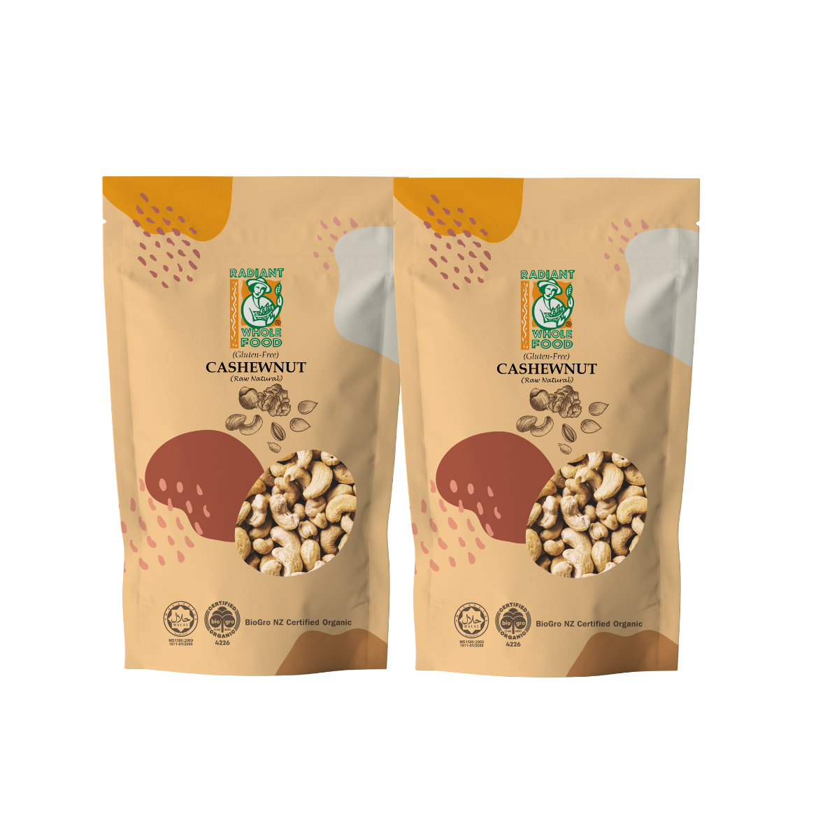 RADIANT NATURAL CASHEW NUT 200G X 2 (PROMO PACK)