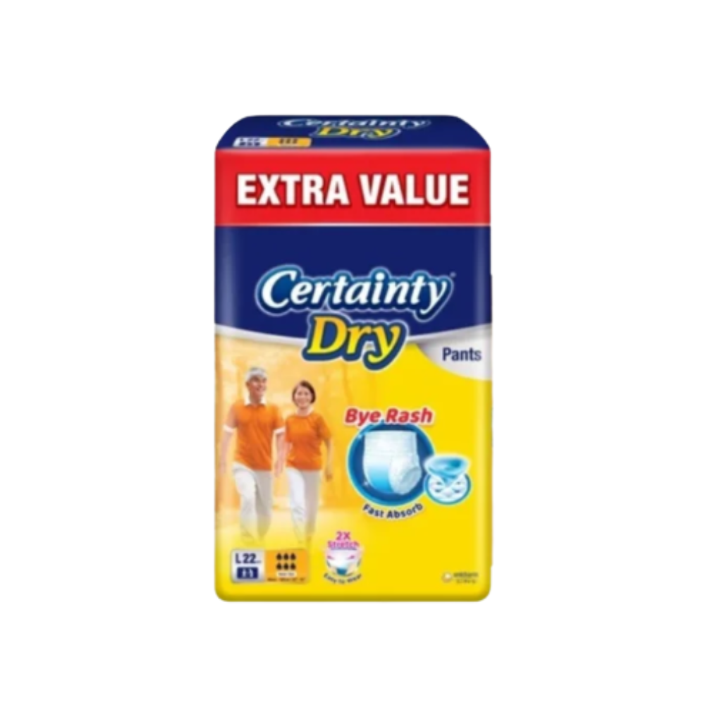CERTAINTY DRY PANTS JUMBO PACK L 22S