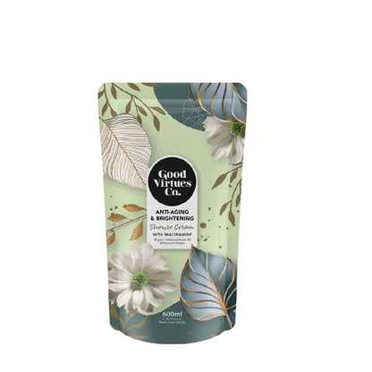 GVC SHOWER CREAM LIGHTENING & HYDRATINGREFILL 600ML