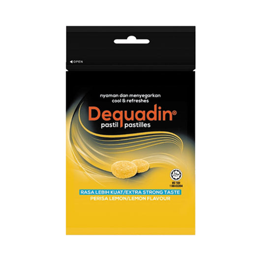 DEQUADIN PASTILLES EXTRA STRONG LEMON 20G