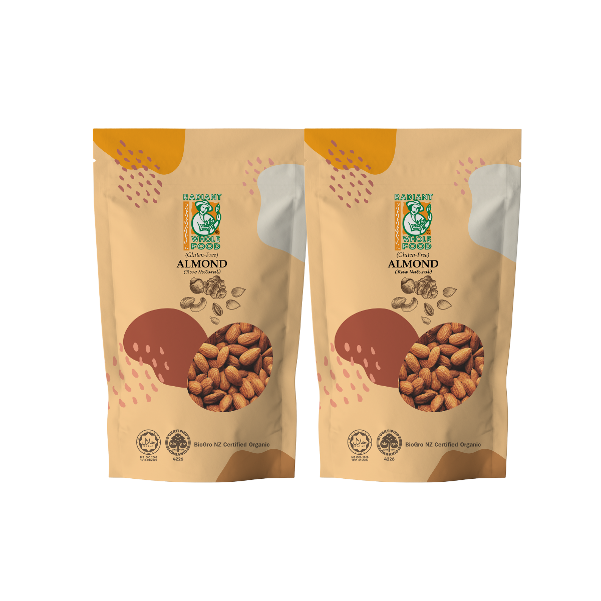 RADIANT NATURAL ALMOND 200G X 2 (PROMO PACK)