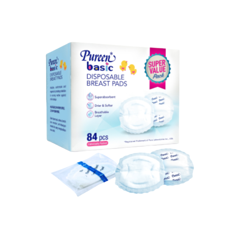 PUREEN DISPOSABLE NURSING PADS 84S