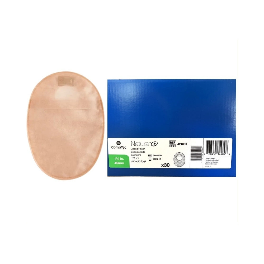 CVT NATURA PLUS CLOSED END POUCH(421681)OPAQUE 45MM 30S