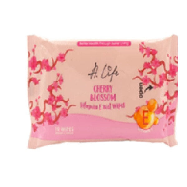 A.LIFE WIPES VIT E CHERRY BLOSSOM 10S 3S