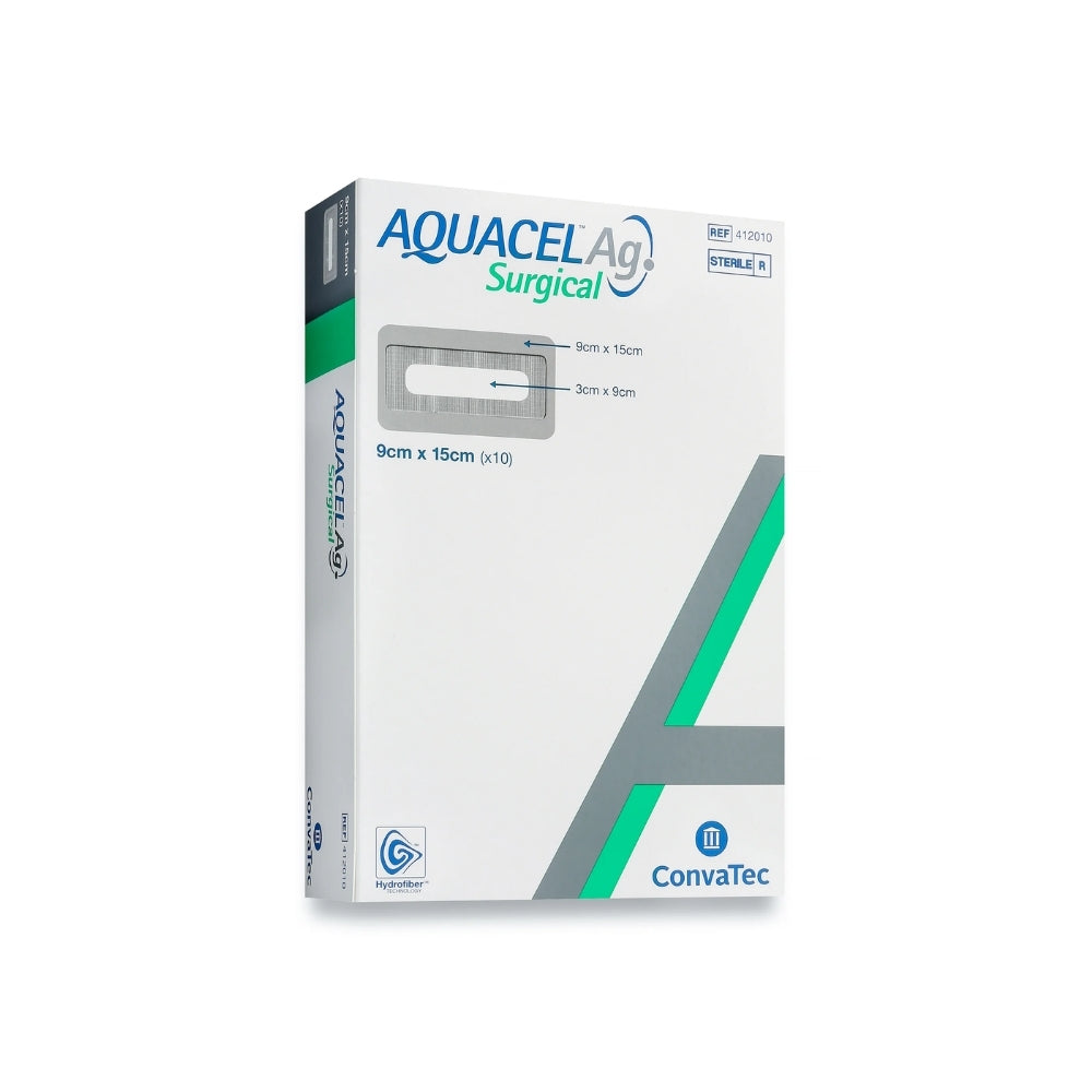 CONVATEC AQUACEL AG SURGICAL 9CMX15CM (412010) 10S