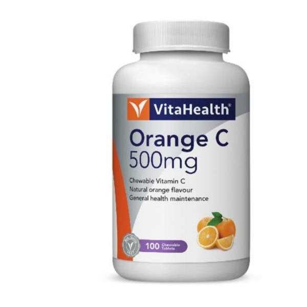 VITAHEALTH ORANGE C CHEWABLE 500MG 30S