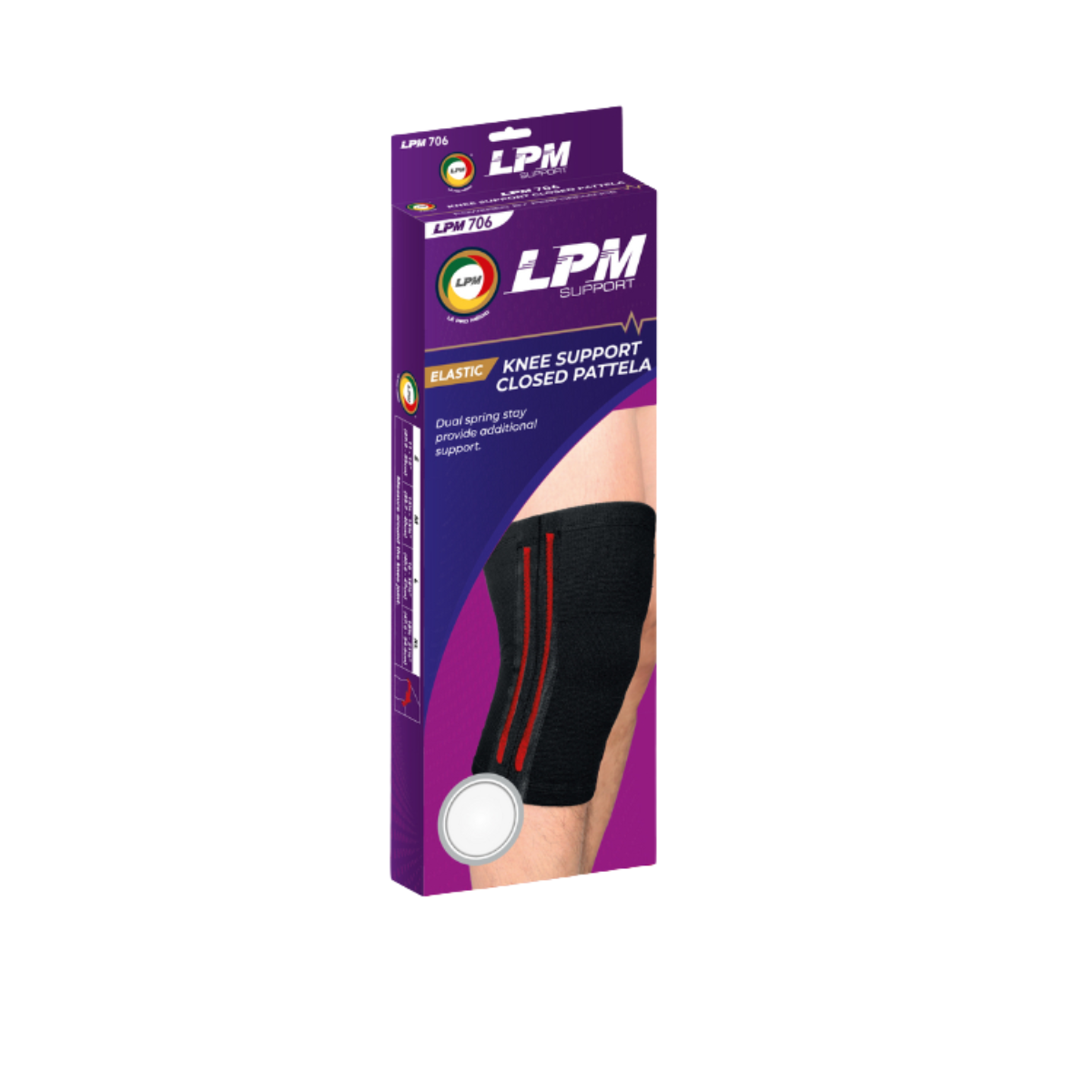 LPM KNEE SUPPORT CLOSED PATELLA 706 SIZE XL