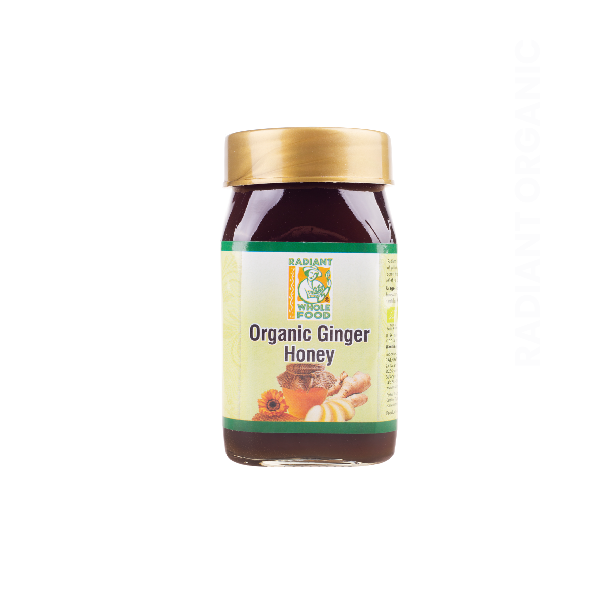 RADIANT ORGANIC GINGER HONEY 500G