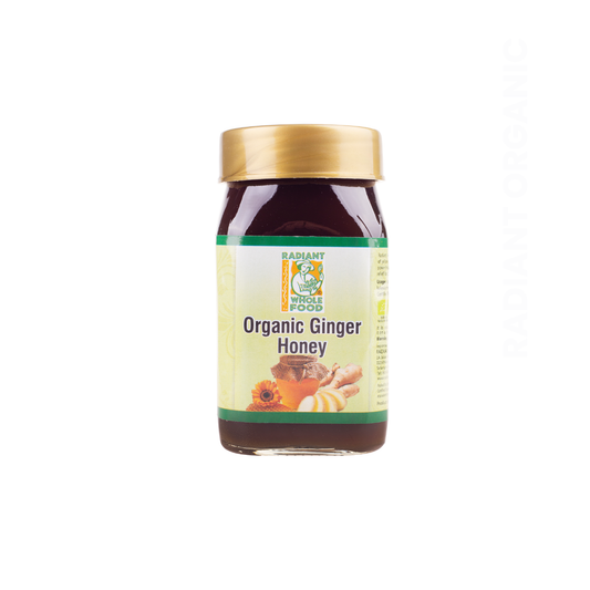 RADIANT ORGANIC GINGER HONEY 500G