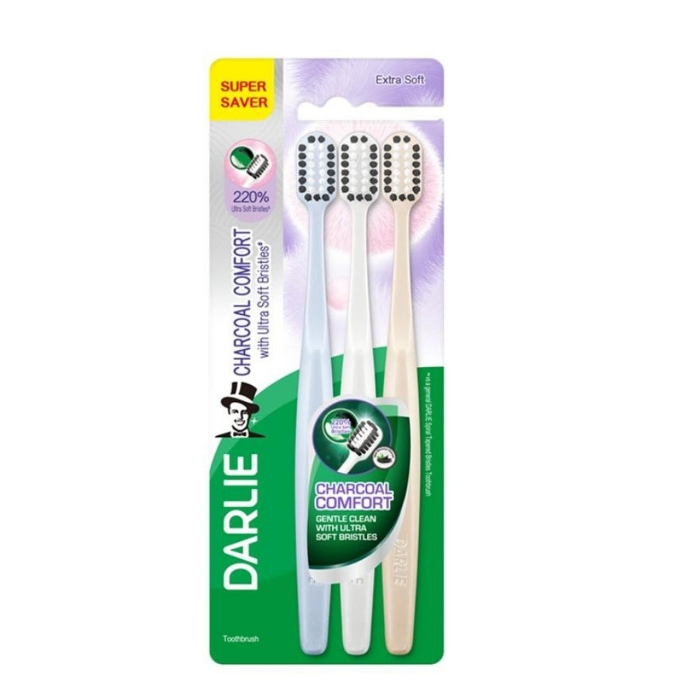 DARLIE TOOTHBRUSH CHARCOAL COMFORT VALUE PACK 3S