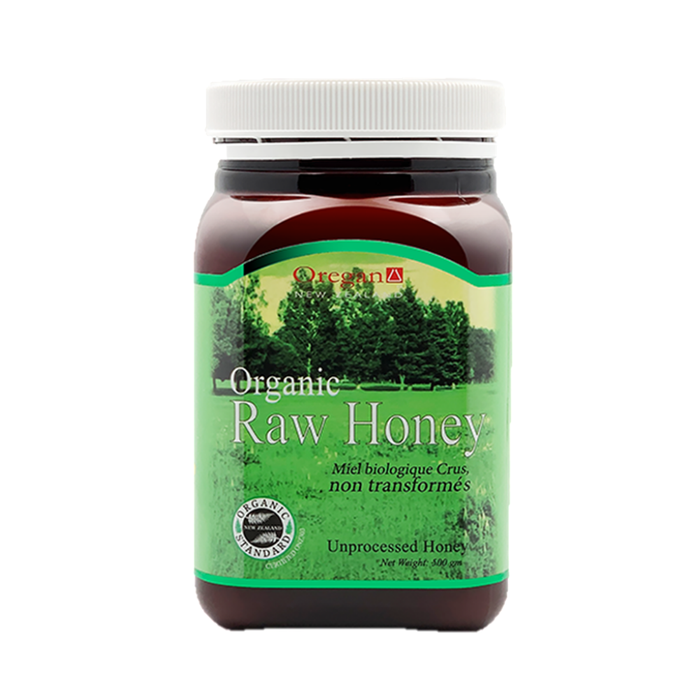 OREGAN UNPROCESSED ORGANIC RAW HONEY 500G