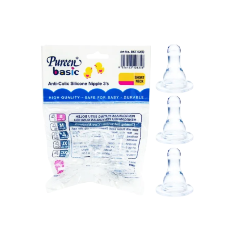 PUREEN SILICONE NIPPLE (SHORT NECK) S