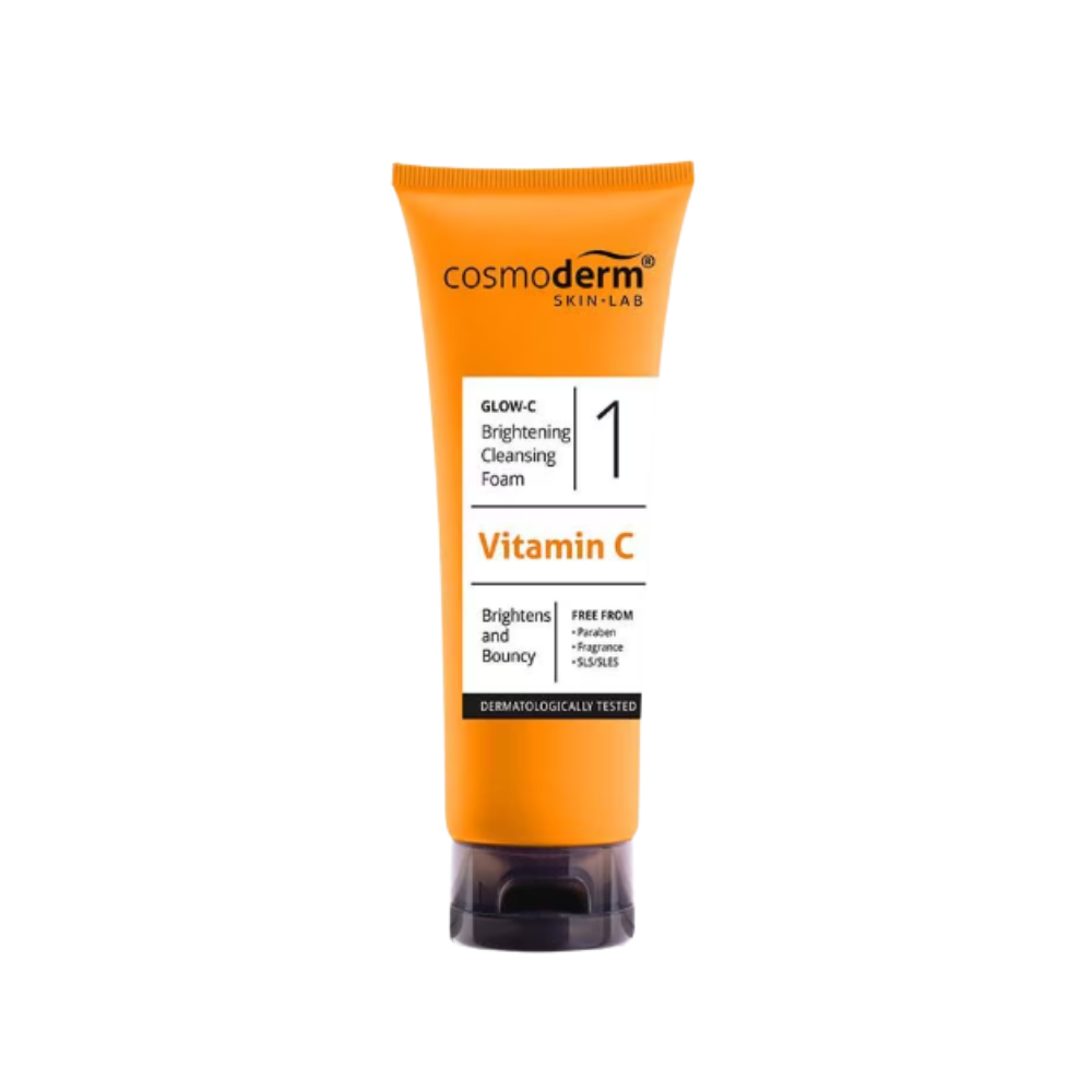 COSMODERM GLOW-C BRIGHTENING CLEANSING FOAM 100ML