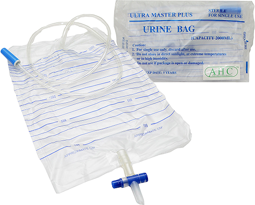 AHC DRAINAGE 2000ML URINE BAG 1S