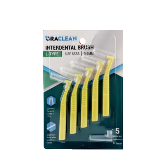 ORACLEAN INTERDENTAL BRUSH L-SHAPED 0.6MM 5S