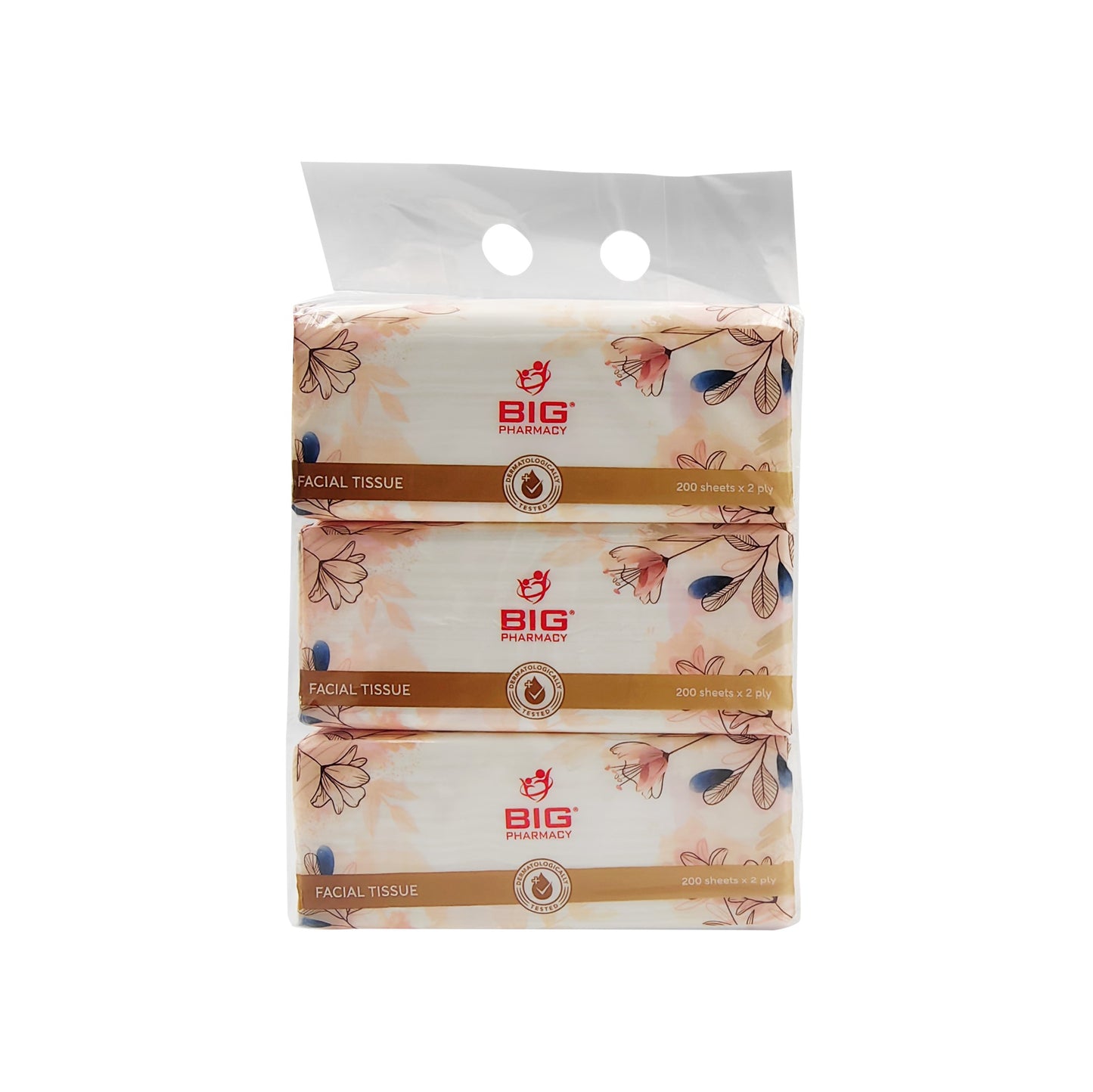 BIG PHARMACY SOFT PACK TISSUE 2PLY 200SX3