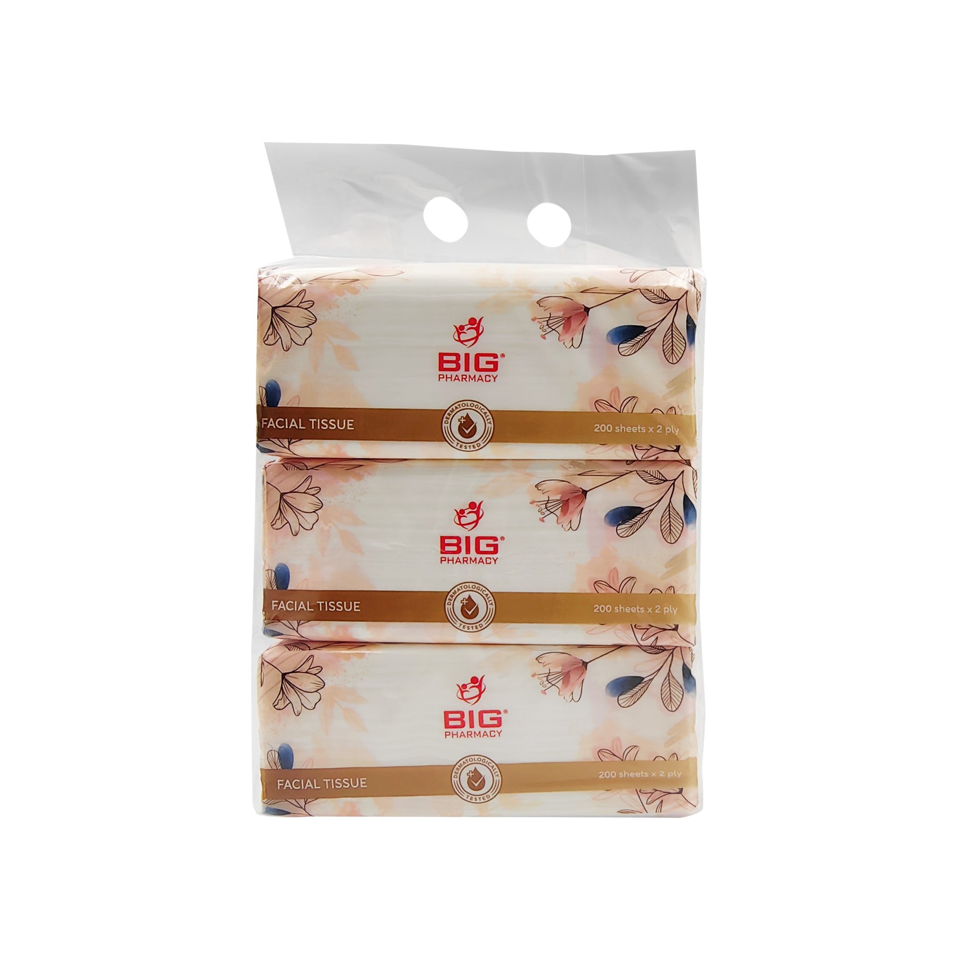 BIG PHARMACY SOFT PACK TISSUE 2PLY 200SX3