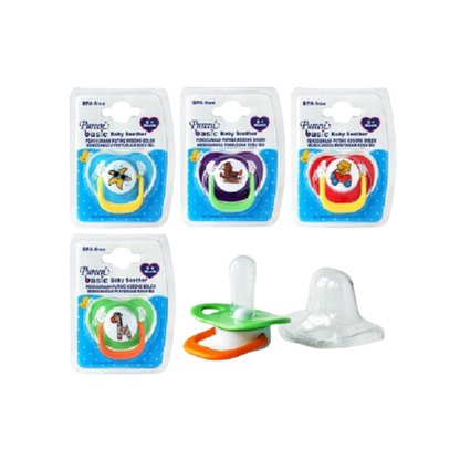 PUREEN ORTHODONTIC SILICONE SOOTHER 6M+(BSSF-3)