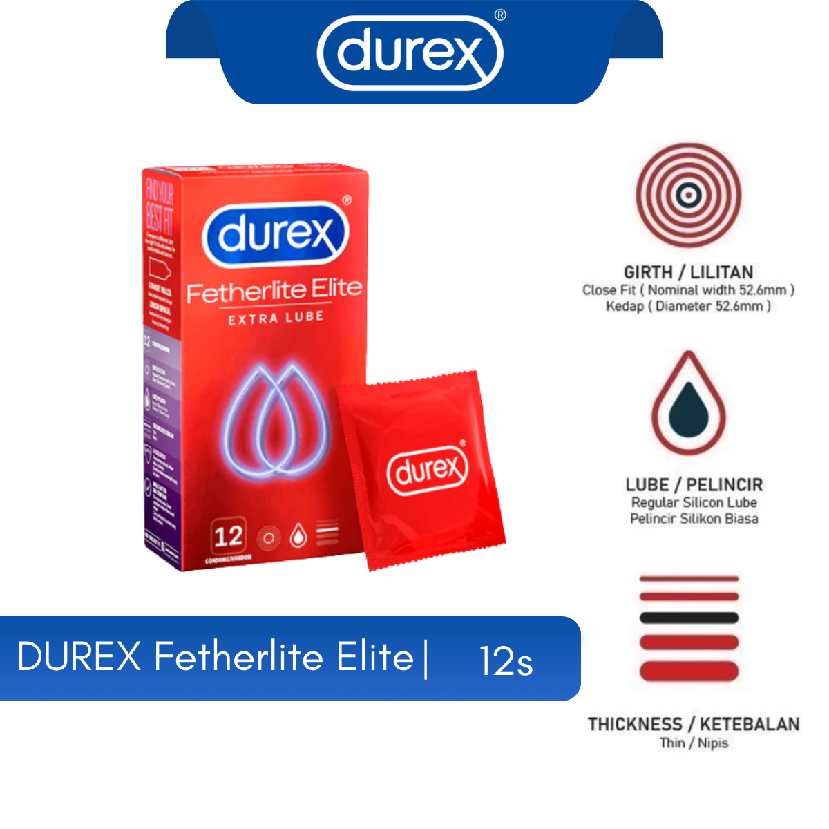 DUREX FETHERLITE ELITE 12S