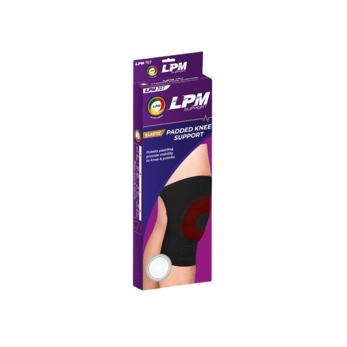 LPM KNEE SUPPORT CLOSED PATELLA PADDED 707 SIZE SIZE M
