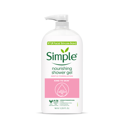 SIMPLE SHOWER GEL KIND TO SKIN NOURISHING 1L