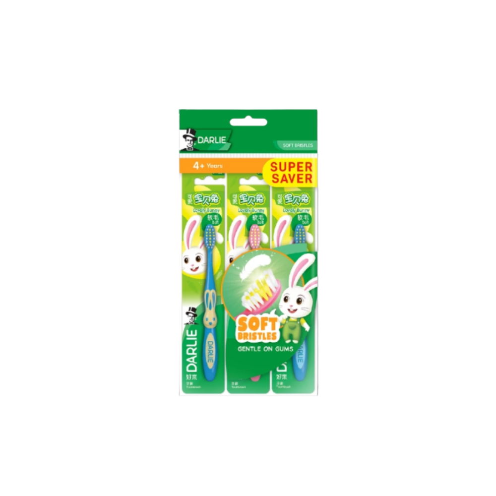 DARLIE TOOTHBRUSH LOVELY BUNNY VALUE PACK SOFT 3S