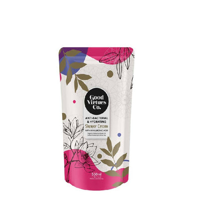 GVC SHOWER CREAM ANTI-BAC & HYDRATING REFILL 550ML