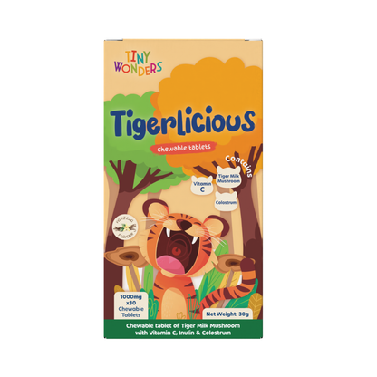 TINY WONDERS TIGERLICIUOS CHEWABLE TABLETS 30S
