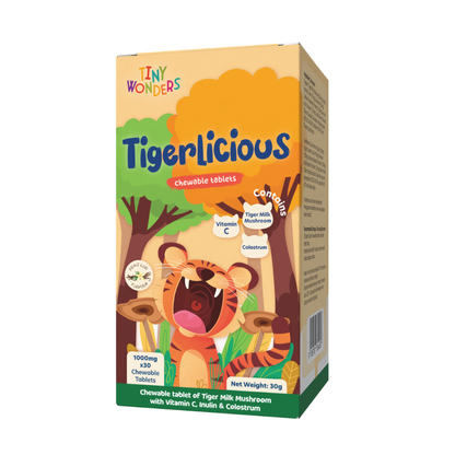 TINY WONDERS TIGERLICIUOS CHEWABLE TABLETS 30S