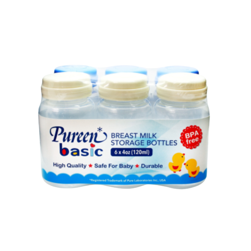 PUREEN BREAST MILK STORAGE BOTTLE 120MLX6 (BBF-28)