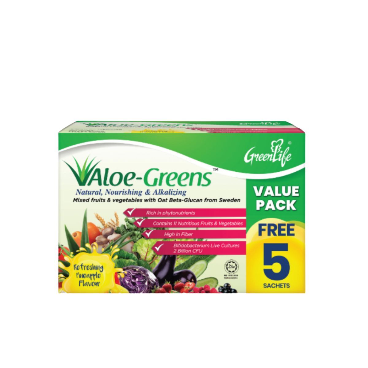 GREENLIFE ALOE GREENS 18G 30S+5S