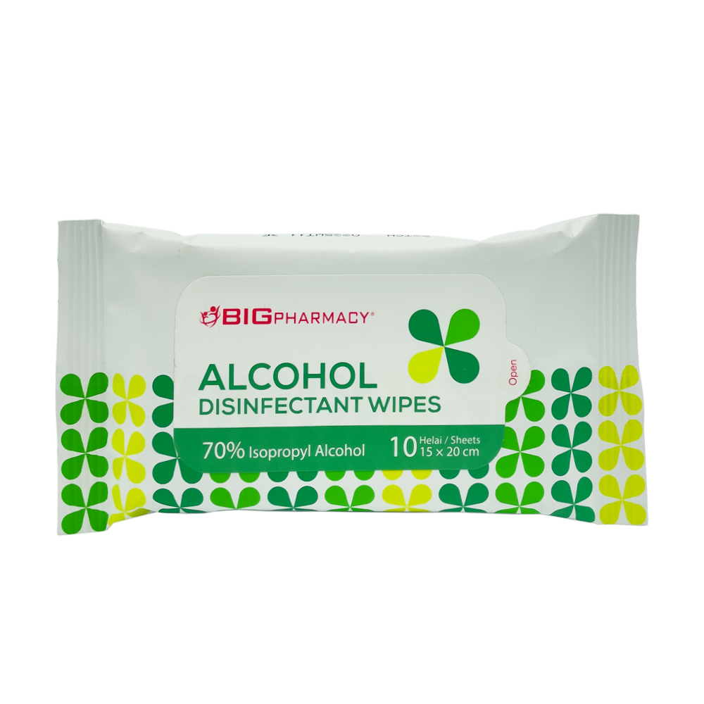 BIG ALCOHOL DISINFECTANT WIPES 10S