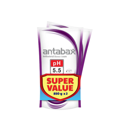 ANTABAX ANTIBACTERIAL SHOWER CREAM SENSITIVE REFILL 850ML 2S
